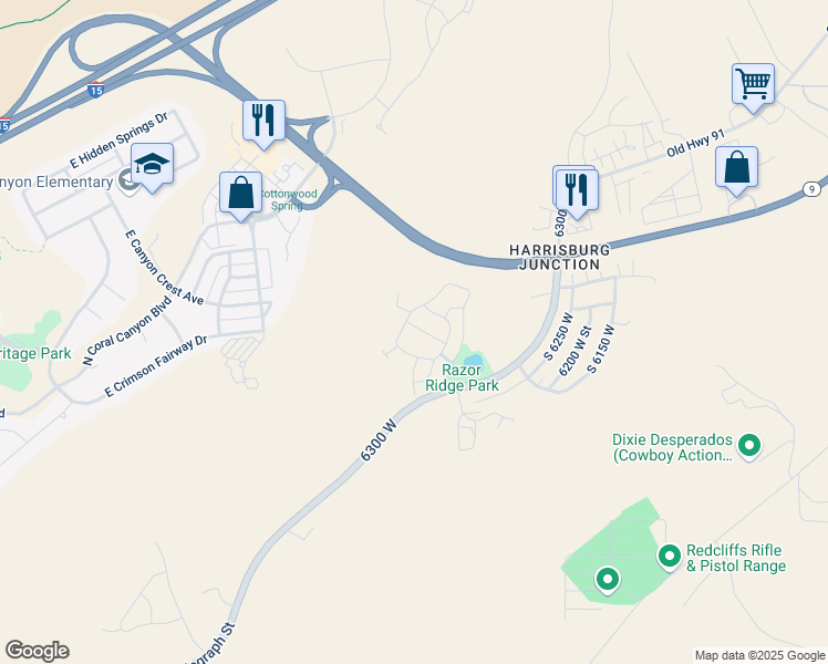 map of restaurants, bars, coffee shops, grocery stores, and more near 4194 Torrey Pines Drive in Washington