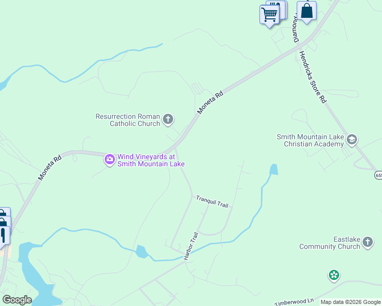 map of restaurants, bars, coffee shops, grocery stores, and more near in Moneta