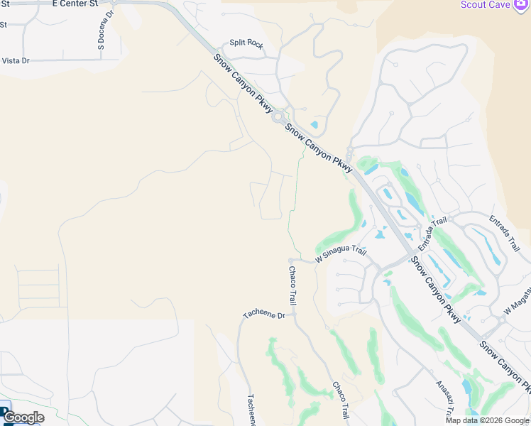 map of restaurants, bars, coffee shops, grocery stores, and more near 1550 East Black Desert Drive in Ivins