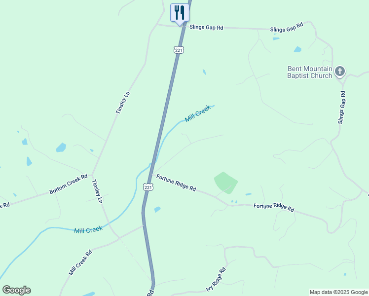 map of restaurants, bars, coffee shops, grocery stores, and more near Coles Road in Roanoke County