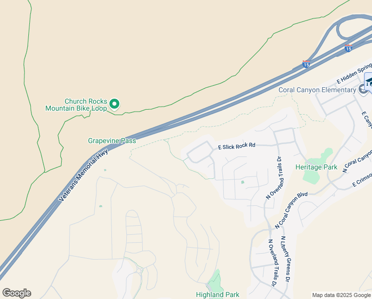 map of restaurants, bars, coffee shops, grocery stores, and more near 2563 East Spring Canyon Drive in Washington