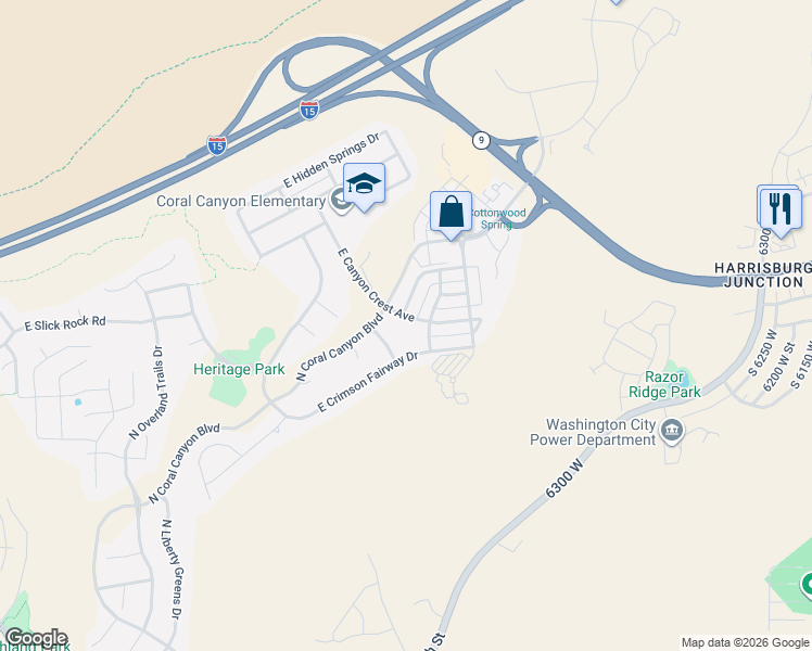 map of restaurants, bars, coffee shops, grocery stores, and more near 2118 Silverstone Way in Washington