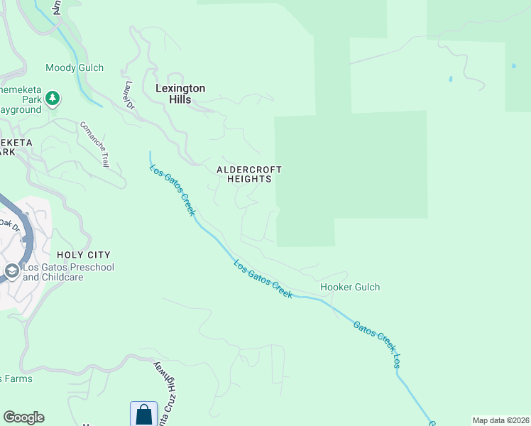 map of restaurants, bars, coffee shops, grocery stores, and more near 21565 Old Mine Road in Los Gatos