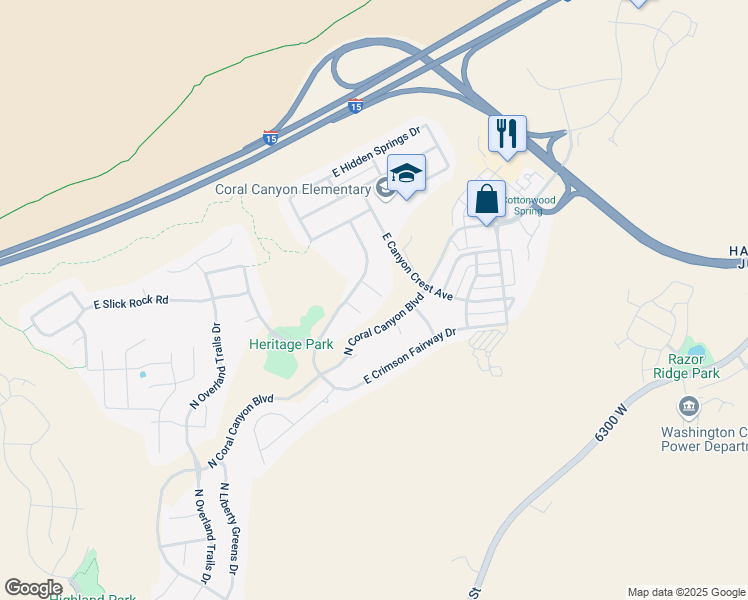 map of restaurants, bars, coffee shops, grocery stores, and more near 3462 Stoneview Circle in Washington