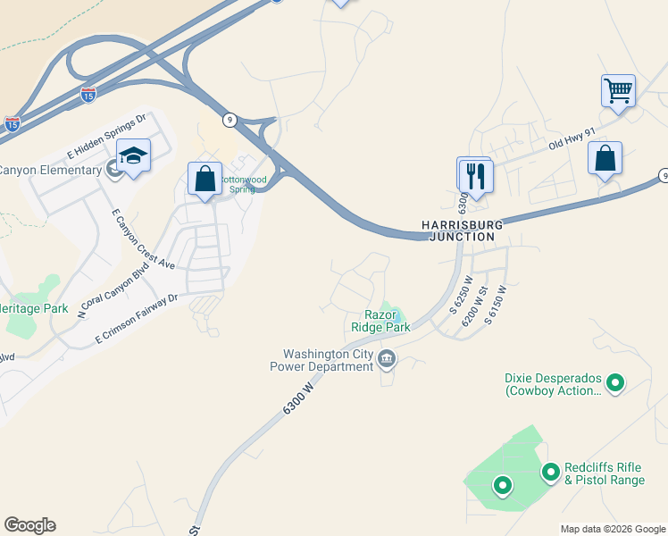 map of restaurants, bars, coffee shops, grocery stores, and more near 2076 North Doral Court in Washington