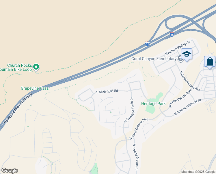 map of restaurants, bars, coffee shops, grocery stores, and more near 2105 North Red Canyon Circle in Washington