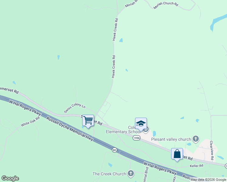 map of restaurants, bars, coffee shops, grocery stores, and more near 272 Hawk Creek Road in London