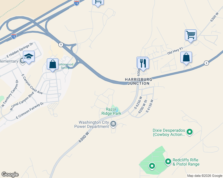 map of restaurants, bars, coffee shops, grocery stores, and more near East Bay Hill Drive in Washington