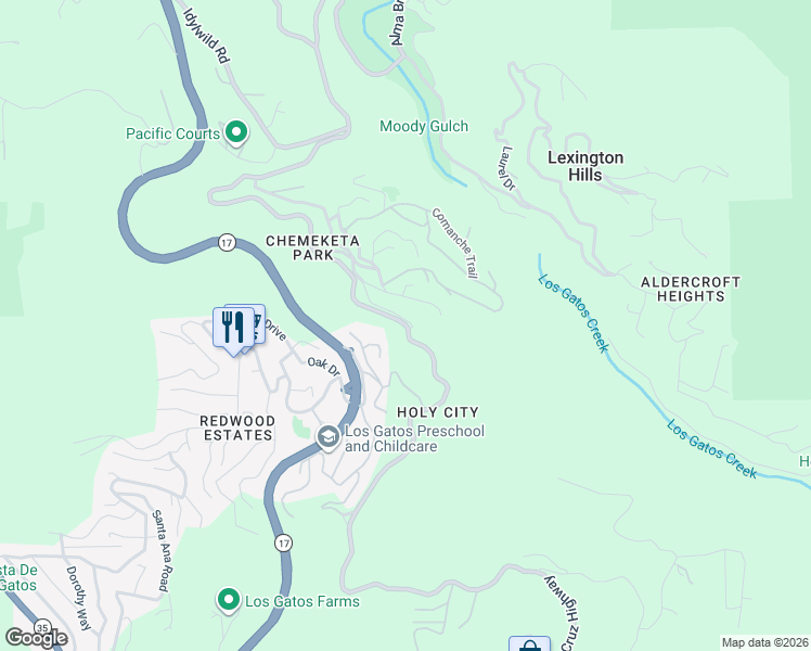 map of restaurants, bars, coffee shops, grocery stores, and more near in 