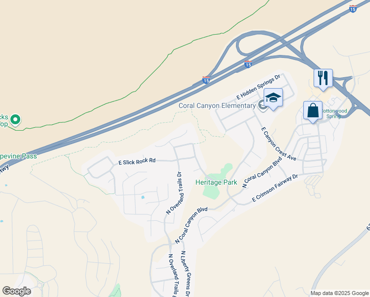 map of restaurants, bars, coffee shops, grocery stores, and more near 3070 East North Bend Drive in Washington
