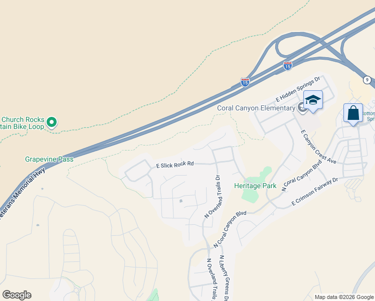 map of restaurants, bars, coffee shops, grocery stores, and more near 2906 East Autumn Rose Drive in Washington