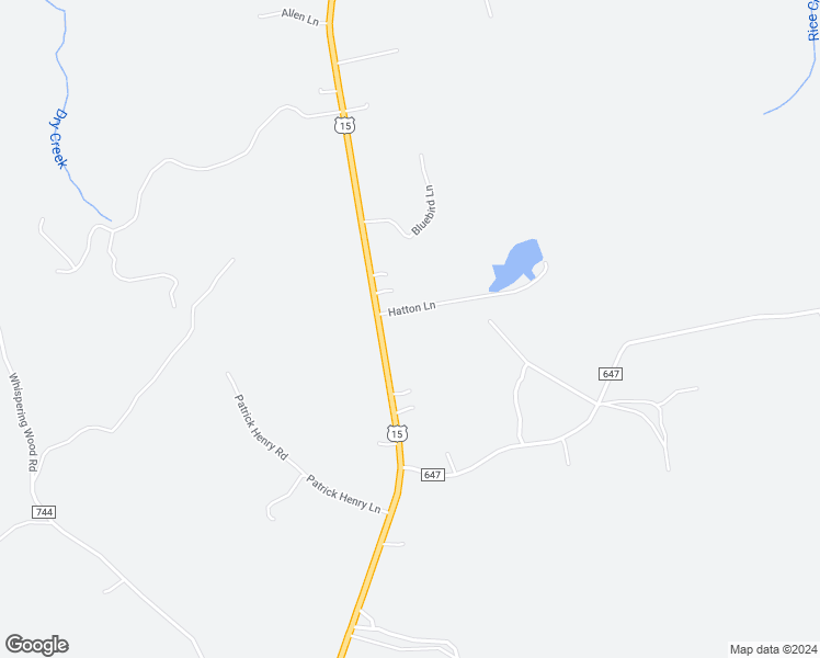 map of restaurants, bars, coffee shops, grocery stores, and more near 90 Hatton Lane in Meherrin