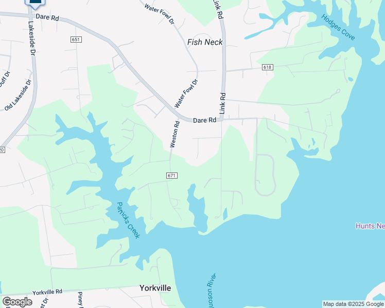 map of restaurants, bars, coffee shops, grocery stores, and more near 106 Clearwater Court in Yorktown
