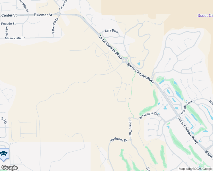 map of restaurants, bars, coffee shops, grocery stores, and more near 1500 East Black Desert Drive in Ivins