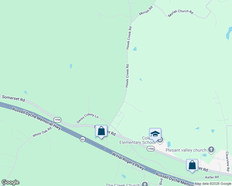 map of restaurants, bars, coffee shops, grocery stores, and more near 317 Hawk Creek Road in London