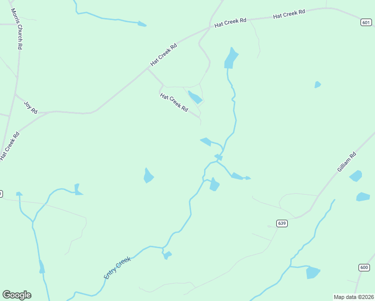 map of restaurants, bars, coffee shops, grocery stores, and more near 138 Hat Creek Road in Brookneal