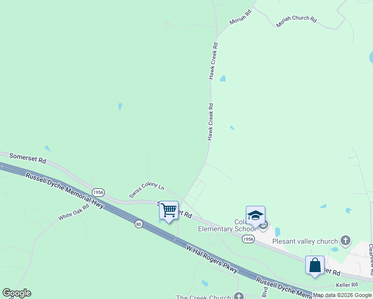 map of restaurants, bars, coffee shops, grocery stores, and more near 317 Hawk Creek Road in London