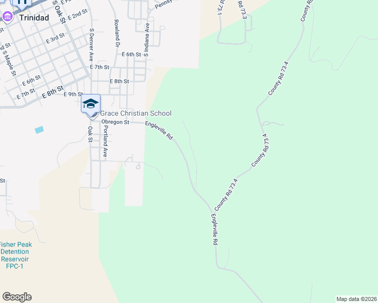 map of restaurants, bars, coffee shops, grocery stores, and more near Diamond View in Trinidad