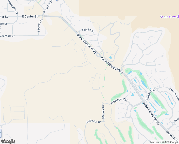 map of restaurants, bars, coffee shops, grocery stores, and more near 1500 East Black Desert Drive in Ivins