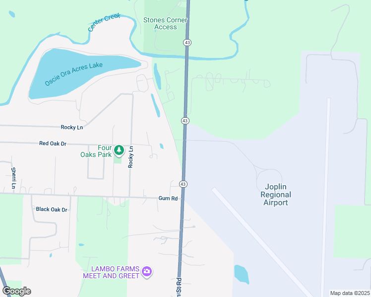 map of restaurants, bars, coffee shops, grocery stores, and more near 7338 Old Highway 43 in Webb City