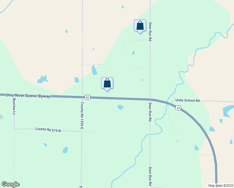 map of restaurants, bars, coffee shops, grocery stores, and more near 6301 South US 45 Road in Brookport