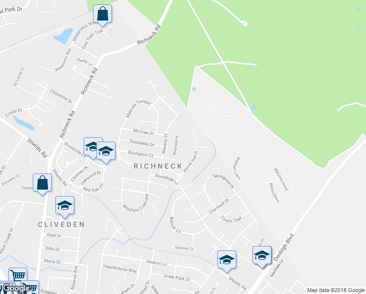 map of restaurants, bars, coffee shops, grocery stores, and more near 891 Henrico Court in Newport News