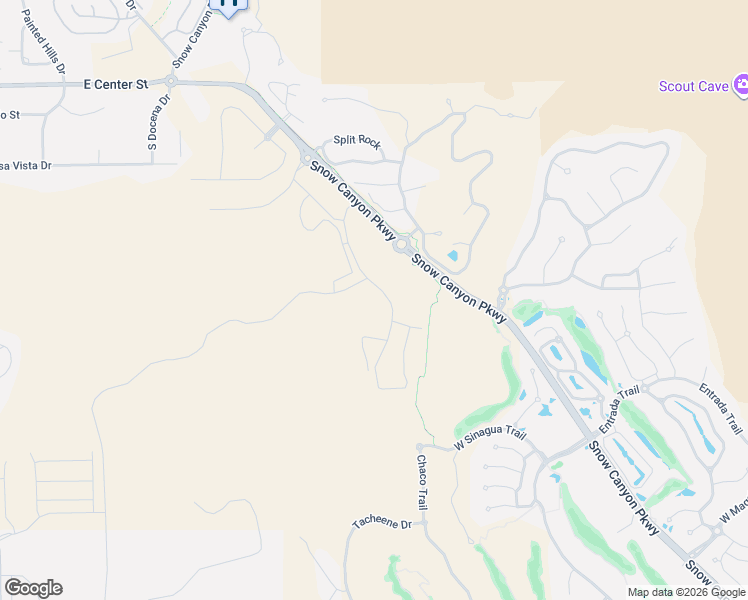 map of restaurants, bars, coffee shops, grocery stores, and more near 1500 East Black Desert Drive in Ivins