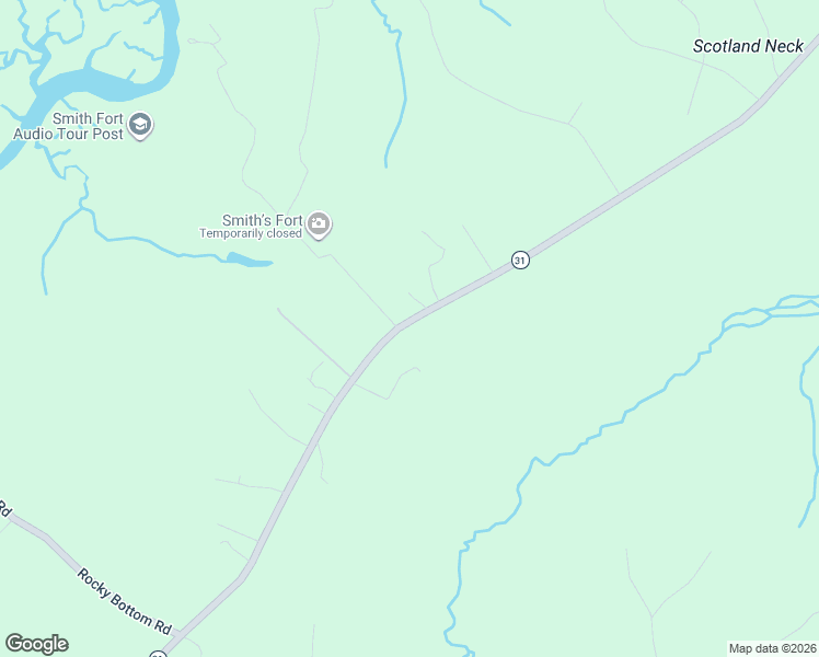 map of restaurants, bars, coffee shops, grocery stores, and more near 13894-13970 Rolfe Hwy in Surry