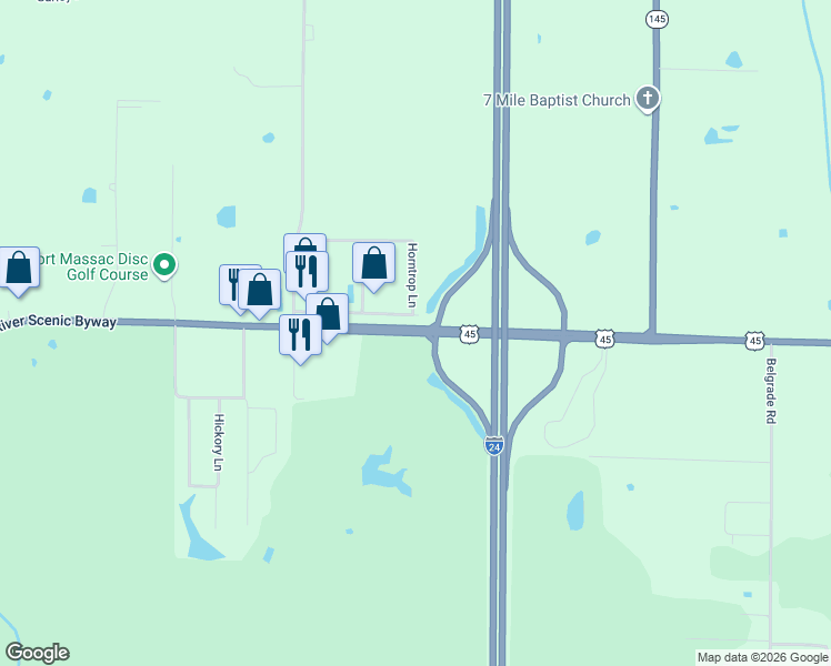 map of restaurants, bars, coffee shops, grocery stores, and more near 2140 East 5th Street in Metropolis