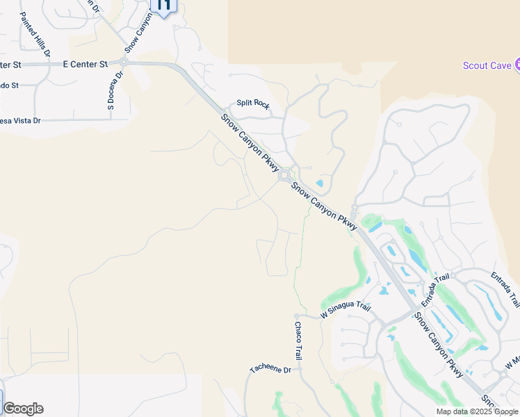 map of restaurants, bars, coffee shops, grocery stores, and more near 1500 East Black Desert Drive in Ivins