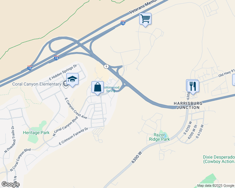 map of restaurants, bars, coffee shops, grocery stores, and more near 2286 Double Eagle Lane in Washington