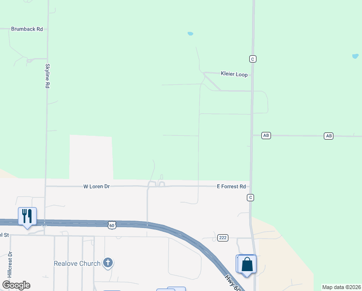 map of restaurants, bars, coffee shops, grocery stores, and more near 901 Trimble Road in Seymour