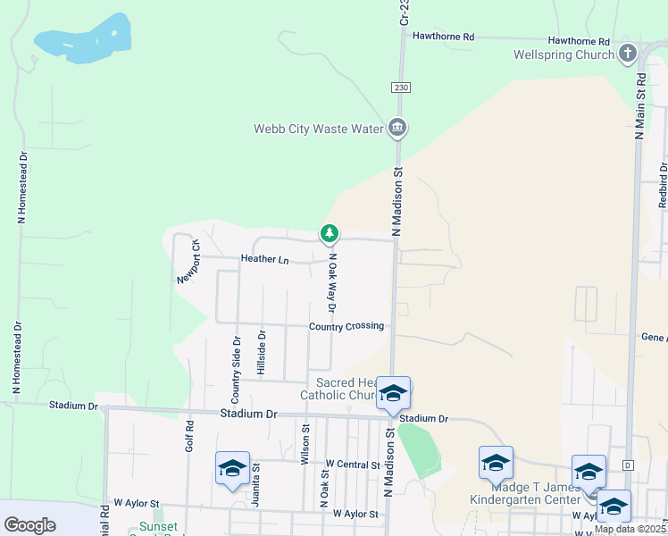map of restaurants, bars, coffee shops, grocery stores, and more near 1307 Matthew Circle in Webb City