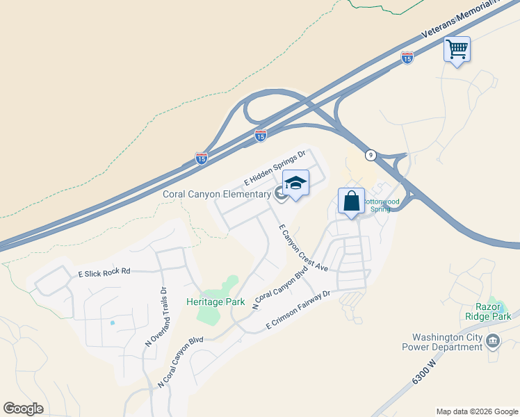 map of restaurants, bars, coffee shops, grocery stores, and more near 3369 East Sweetwater Springs Drive in Washington