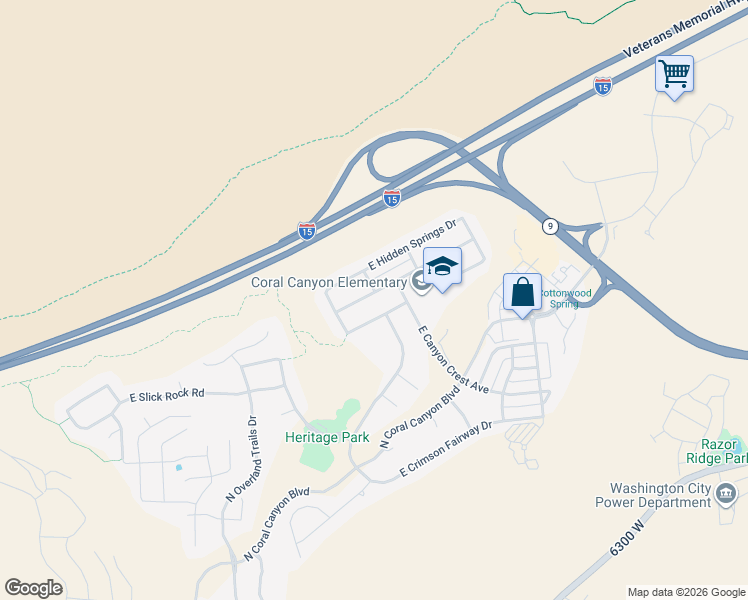 map of restaurants, bars, coffee shops, grocery stores, and more near 3352 East Sweetwater Springs Drive in Washington