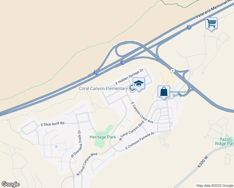 map of restaurants, bars, coffee shops, grocery stores, and more near 3352 East Sweetwater Springs Drive in Washington