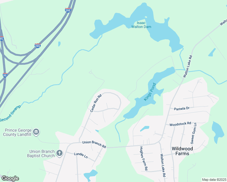 map of restaurants, bars, coffee shops, grocery stores, and more near 11400 Cedar Run Road in Petersburg