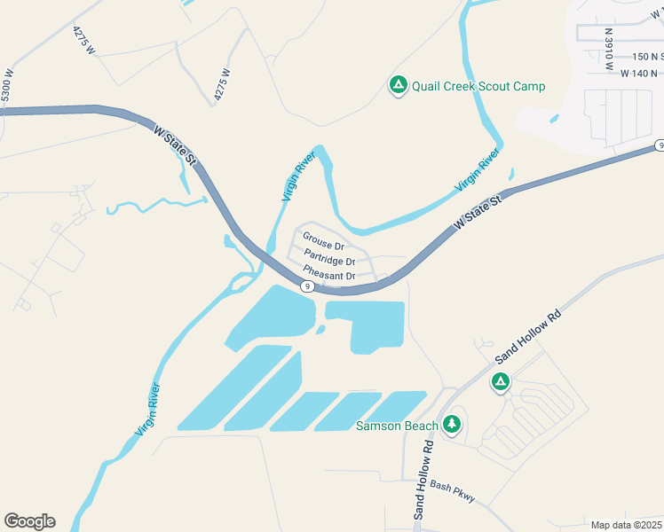 map of restaurants, bars, coffee shops, grocery stores, and more near 4400 West State Street in Hurricane