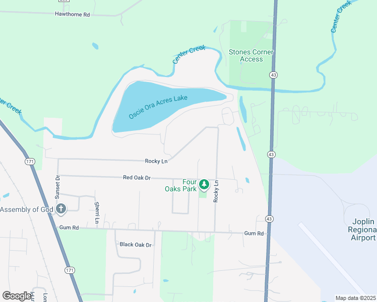 map of restaurants, bars, coffee shops, grocery stores, and more near 132 West Forest Drive in Carl Junction