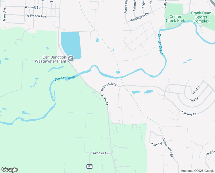 map of restaurants, bars, coffee shops, grocery stores, and more near 316 Lone Oak Drive in Carl Junction