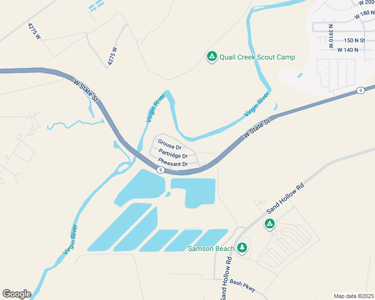 map of restaurants, bars, coffee shops, grocery stores, and more near 4400 West State Street in Hurricane