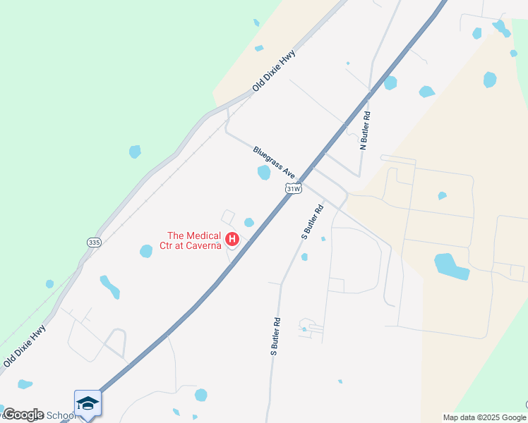 map of restaurants, bars, coffee shops, grocery stores, and more near 1483 South Dixie Street in Horse Cave