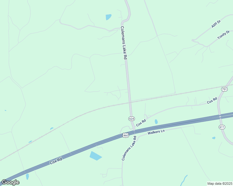 map of restaurants, bars, coffee shops, grocery stores, and more near 7904 Colemans Lake Road in Church Road