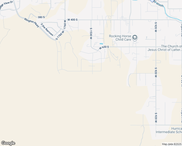 map of restaurants, bars, coffee shops, grocery stores, and more near 1511 West 840 South in Hurricane