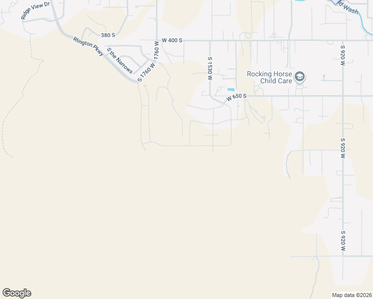 map of restaurants, bars, coffee shops, grocery stores, and more near 590 North State Street in Hurricane