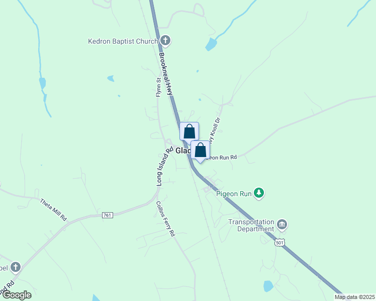map of restaurants, bars, coffee shops, grocery stores, and more near in Gladys