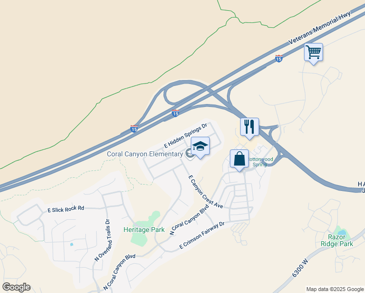 map of restaurants, bars, coffee shops, grocery stores, and more near 3449 East Sweetwater Springs Drive in Washington