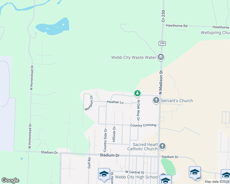 map of restaurants, bars, coffee shops, grocery stores, and more near 1413 Matthew Circle in Webb City