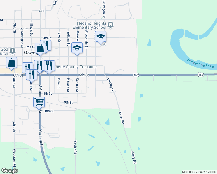 map of restaurants, bars, coffee shops, grocery stores, and more near 701-739 Oregon Dr in Oswego