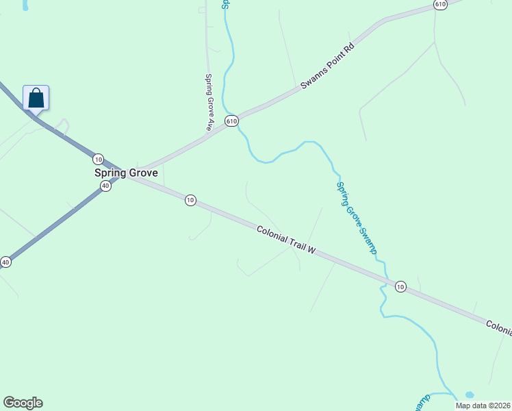 map of restaurants, bars, coffee shops, grocery stores, and more near 7368 Colonial Trail West in Spring Grove